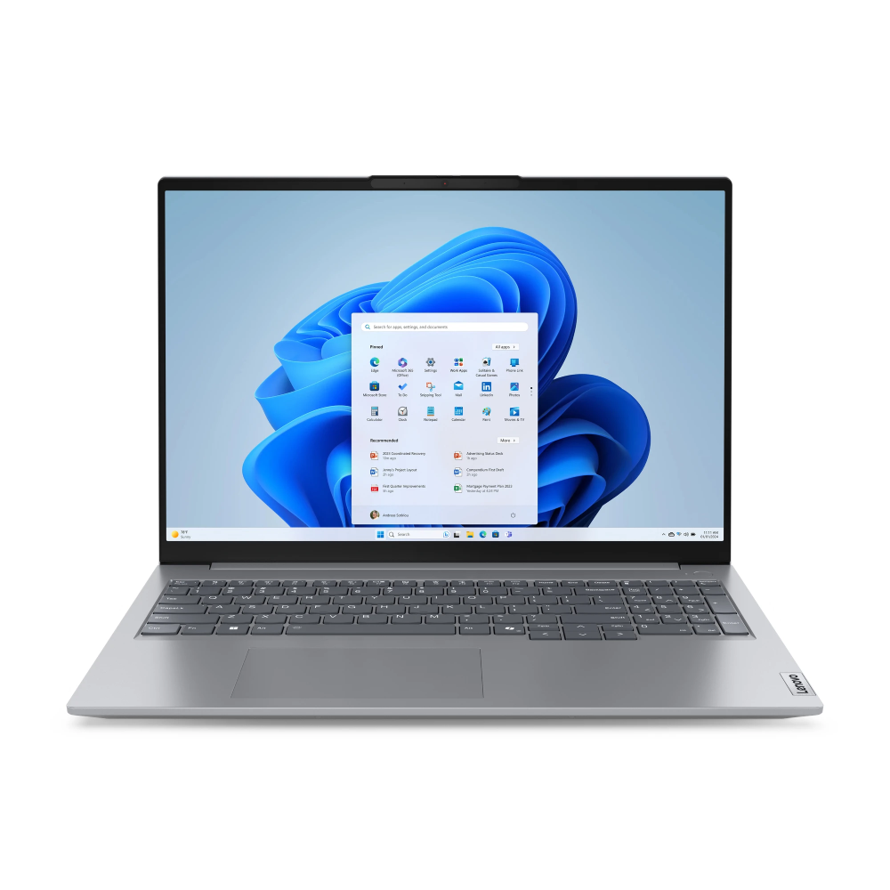 LENOVO 21MW0018YA ThinkBook 16 G7 ARP Ryzen 5 7535HS 6C/12T, 1x 16GB DDR5, SSD 512GB PCIe 2242, 16in WUXGA (1920x1200) IPS AG 300n, Radeon 660M, GLAN, WLAN, BT, KybSR BL, SD, HDMI, 2x USB 3.2 G1, 2x USB-C, FPR, Cam FHD+IR, 45Wh, 2W x2 Dolby, AL