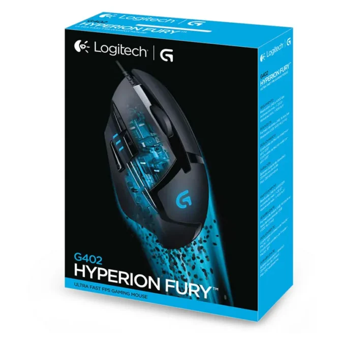Alternative view of Logitech G402 Hyperion Fury USB crni 910-004067
