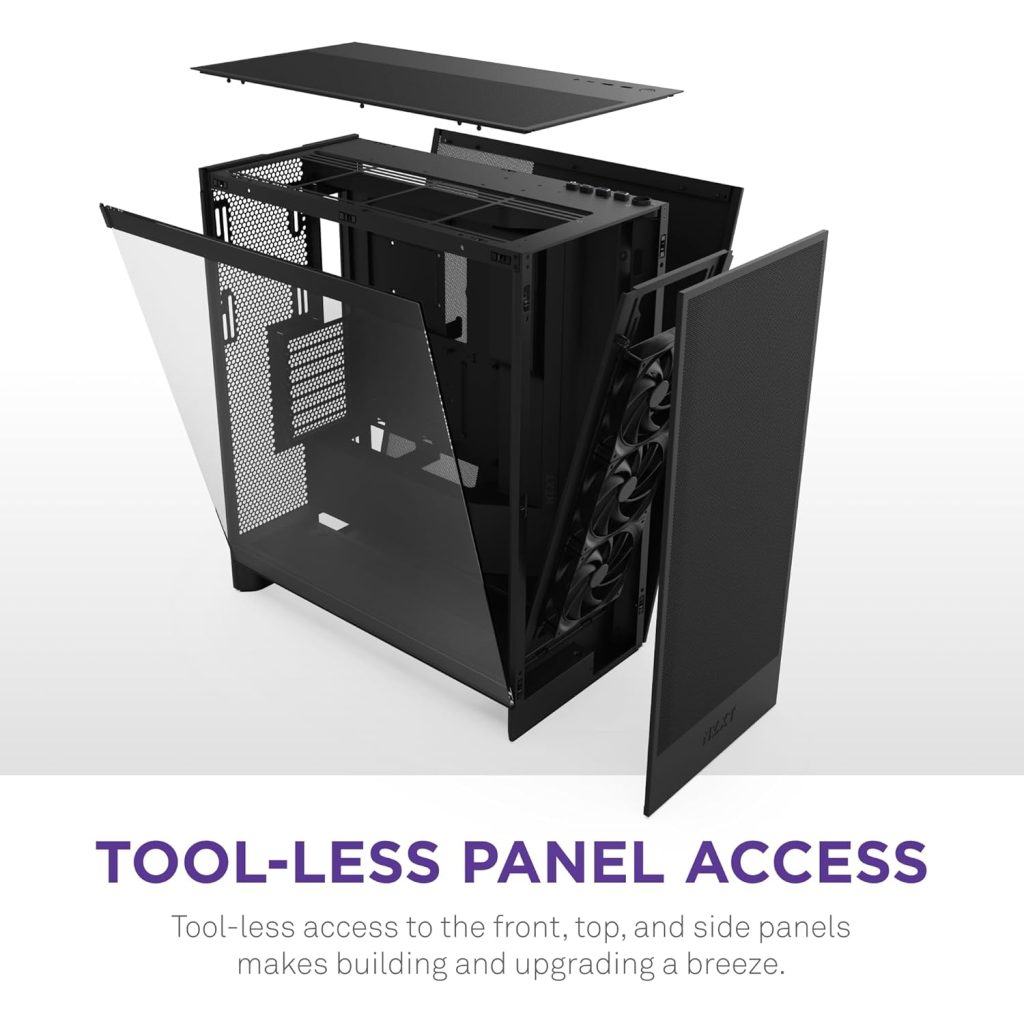 Alternative view of NZXT H7 Flow crno CM-H72FB-01