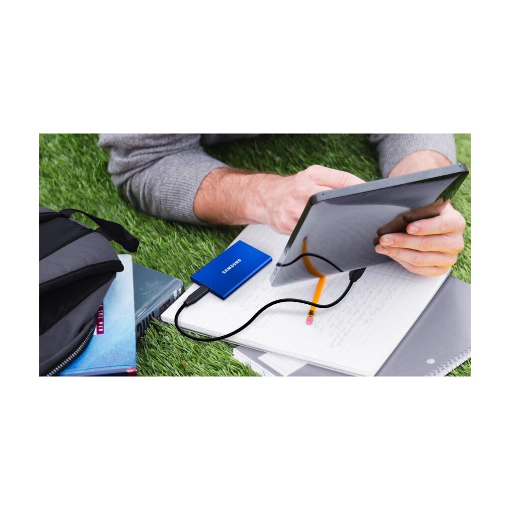 Alternative view of EXT-SSD 2TB SAMSUNG MU-PC2T0H Portable T7 plavi