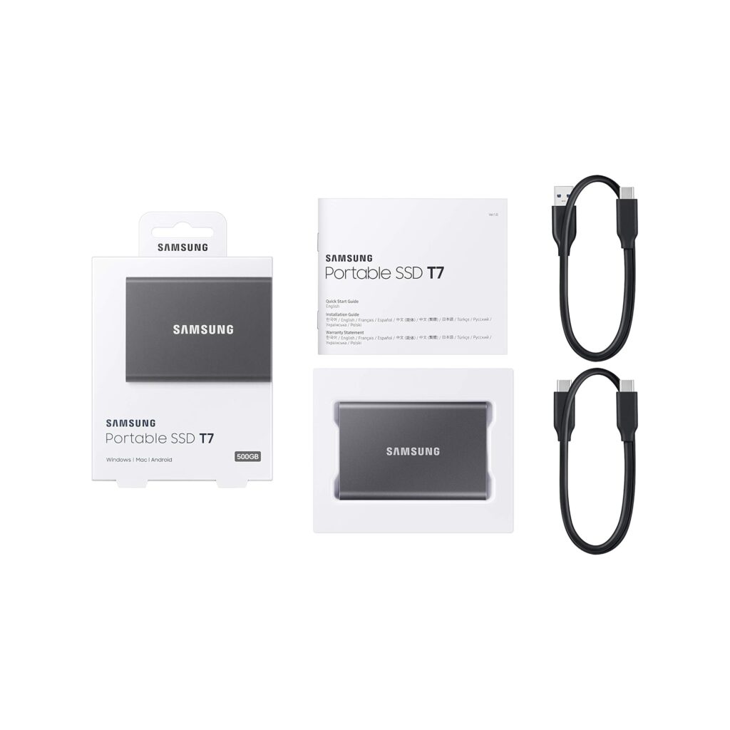 Alternative view of EXT-SSD 500GB SAMSUNG MU-PC500T Portable T7 sivi