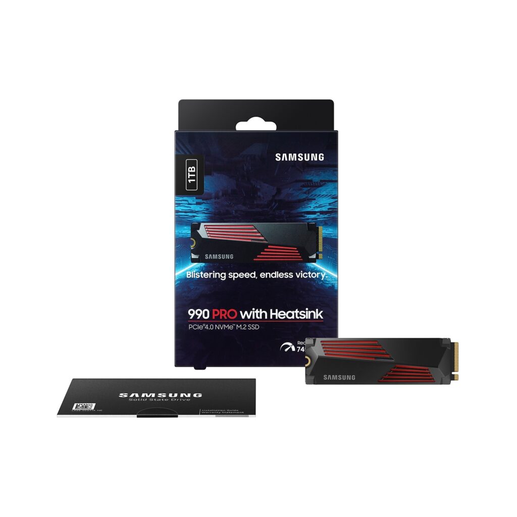 Alternative view of SSD M.2 1TB SAMSUNG MZ-V9P1T0CW 7450/6900MB/s 990 Pro Series Heatsink
