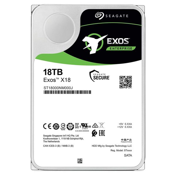 Seagate 18TB ST18000NM000J 7200rpm 256MB Exos X18 Sata III