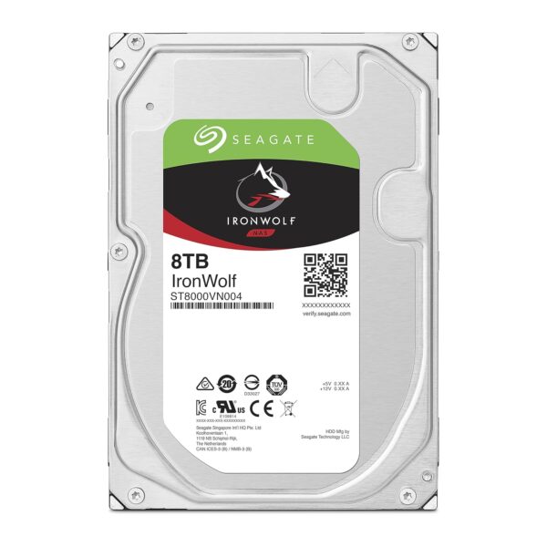 Seagate 8TB ST8000VN004 7200rpm 256MB IronWolf 3.5 Sata III NAS