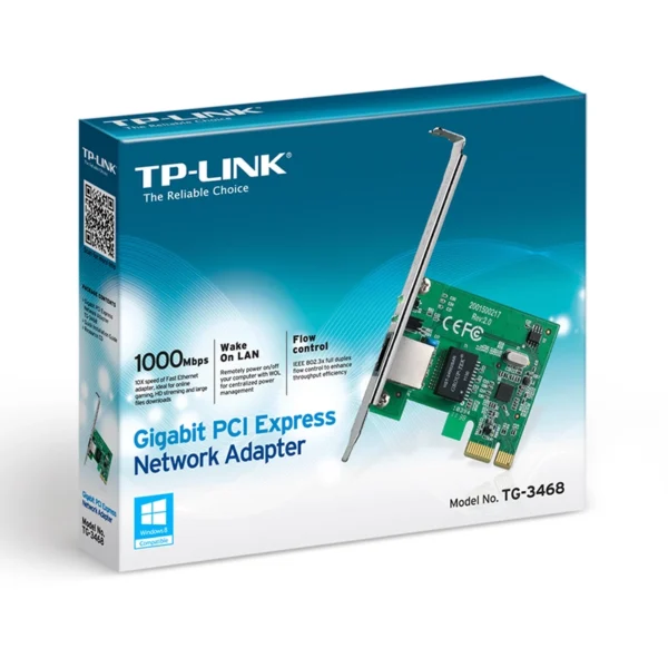 Alternative view of TP Link TG-3468 Gigabit Ethernet PCIe Adapter, 10/100/1000 Mbps