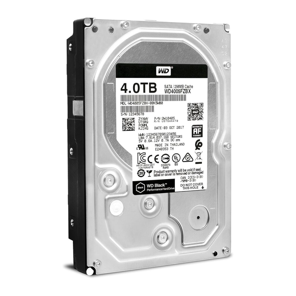 Alternative view of WD 4TB WD4005FZBX 7200rpm 256MB Black, 3.5in, Sata III