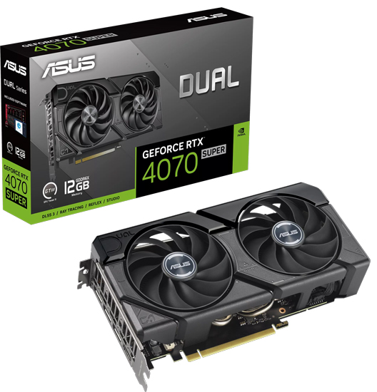 ASUS nVidia GeForce RTX 4070 SUPER DUAL-RTX4070S-12G-EVO 12GB 192bit