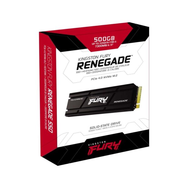 Alternative view of SSD M.2 500GB Kingston SFYRSK/500G 7300/3900MB/s NVMe FURY Renegade