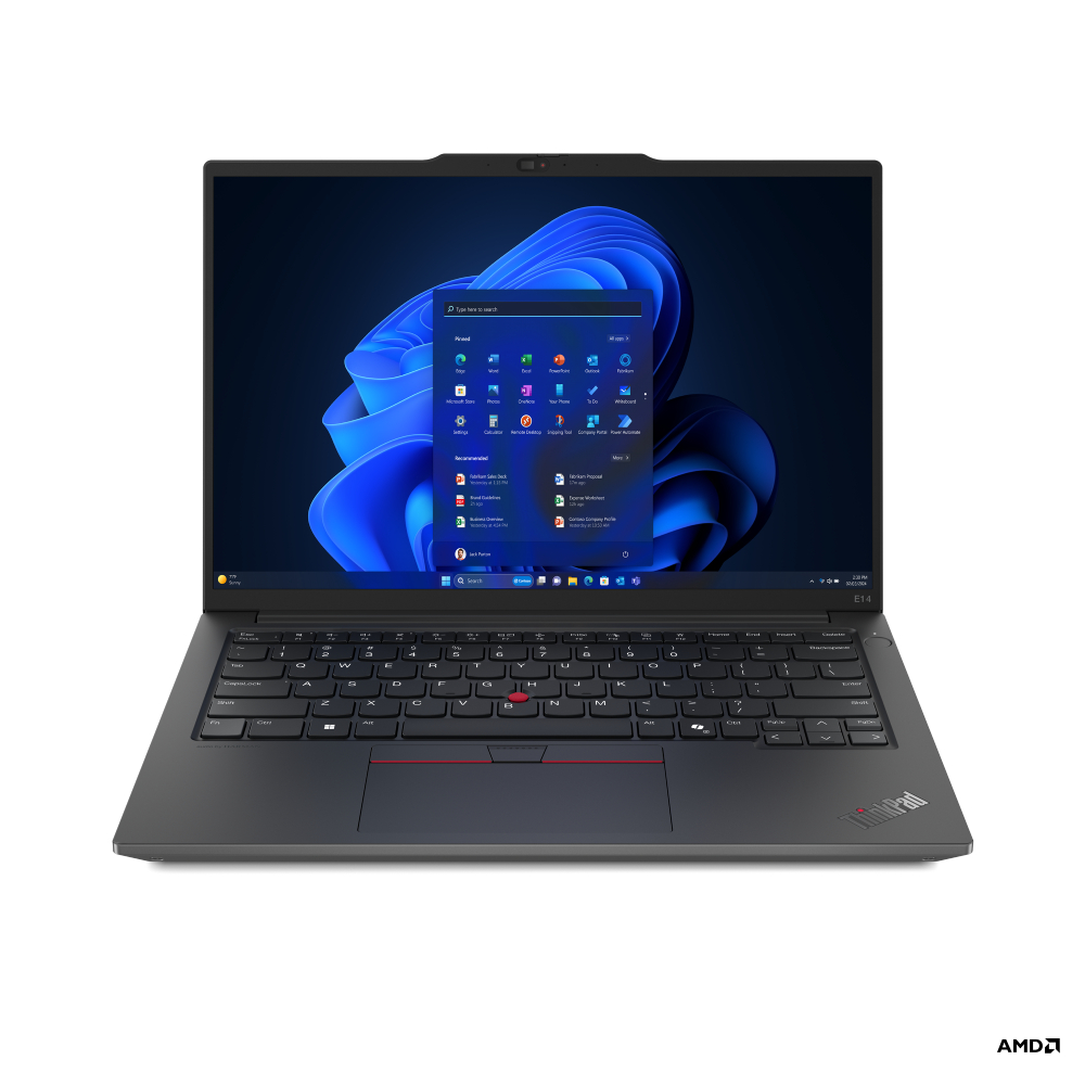 LENOVO Think 21M3003PCX ThinkPad E14 AMD G6 Ryzen 7 7735HS (8C/16T, 3.2/4.75GHz, 4MB L2/16MB L3), 1x 16GB DDR5 4800, SSD 512GB NVMe 2242, 14.0in WUXGA (1920x1200) AG IPS, Radeon 680M Graphics, GLAN, WLAN, BT, KybUK BL, FPR, Cam IR+FHD, Al, 2Wx2 Dolby