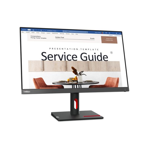 Alternative view of Lenovo ThinkVision S24i-30 23.8in IPS Monitor | 63DEKAT3EU | FHD 1920x1080 | Business