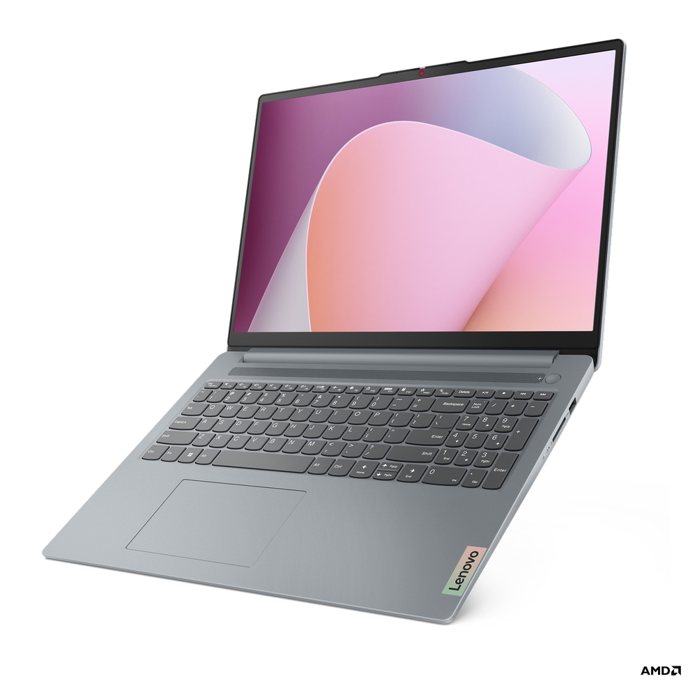 LENOVO 82XR009KYA IdeaPad Slim 3 16ABR8 (Arctic Grey) 8-Core Ryzen 7 7730U 4.5GHz/20MB 16GB DDR5 512GB-SSD-NVMe 16in WUXGA (1920x1200) IPS 300n AG FHD 1080p Radeon-Graphics WiFi-AC HDMI SD-Rdr BT5.2 TPM USB-C/DP FPR Backlite NumPad 47Wh 1.74kg DOS