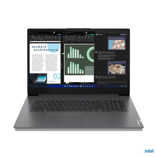 Lenovo 83A2003KYA V17 G4 IRU (IRON GREY) Core i5-13420H (8C (4P+4E)/12T, P 2.1/4.6GHz, E 1.5/3.4GHz, 12MB), 16GB (8int+8) DDR4, SSD 512GB PCIe NVMe 2242, 17.3in FHD(1920x1080) IPS LED AG, Intel UHD Graphics, WLAN, BT, SD CR, Cam HD720p, KybSR, T