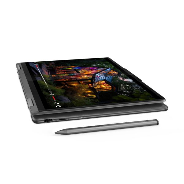 Alternative view of LENOVO 83DJ00B9YA Yoga 7 2-in-1 14IML9 (Storm Grey, Aluminium) Ultra 7 155H 16-Core 4.8GHz/24M 16GB 1TB-NVMe 14.0in 2.8K WQXGA+ (2880x1800) OLED 400n120Hz Glass DigitalPen Touch FHD-1080p AI NPU RC Graphics WiFi A/X Backlite BT5.3 TB.4 71Wh Win11Pro