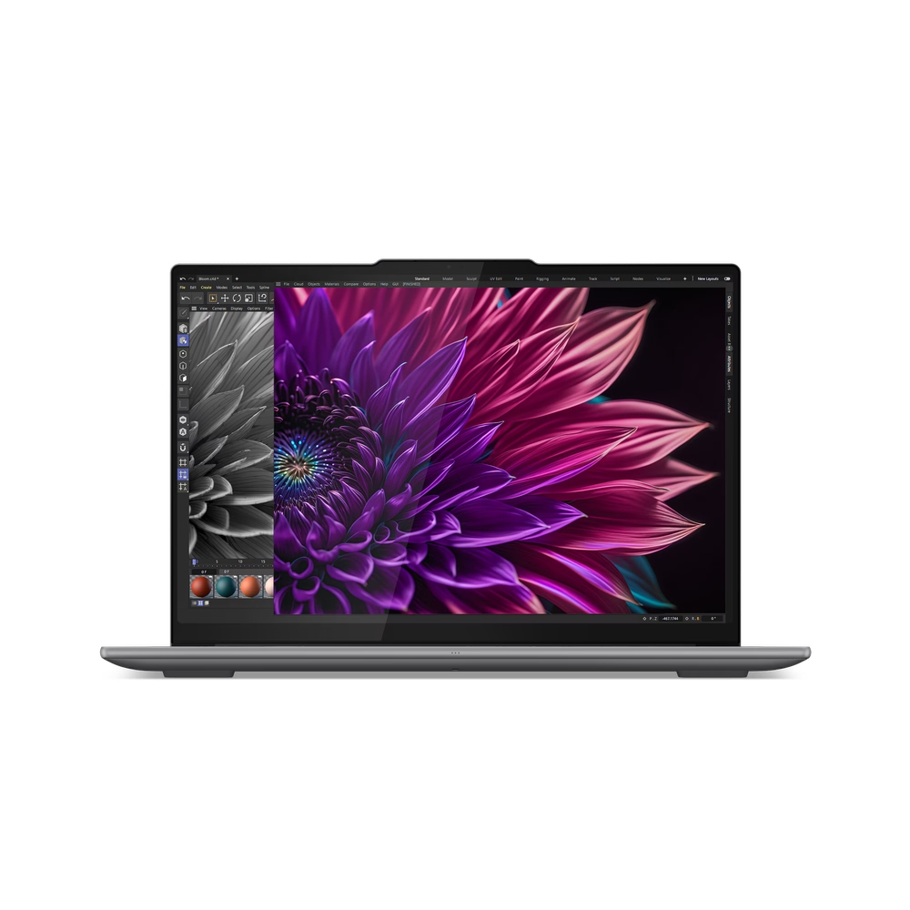 LENOVO 83DN0083RM Yoga Pro 9 16IMH9 (Luna Grey, Aluminium) 16-Core Ultra 9 185H (6P+8E) 5.1GHz/24MB 32GB 1TB-NVMe 16in 3.2K (3200x2000) MLED TOUCH 1200n GL 100%-sRGB 165Hz DolbyVision 5MP-IR-ToF RTX-4060/8G WiFi AX BT5.3 TB4 Backlite 84Wh 2kg DOS - Slika 8
