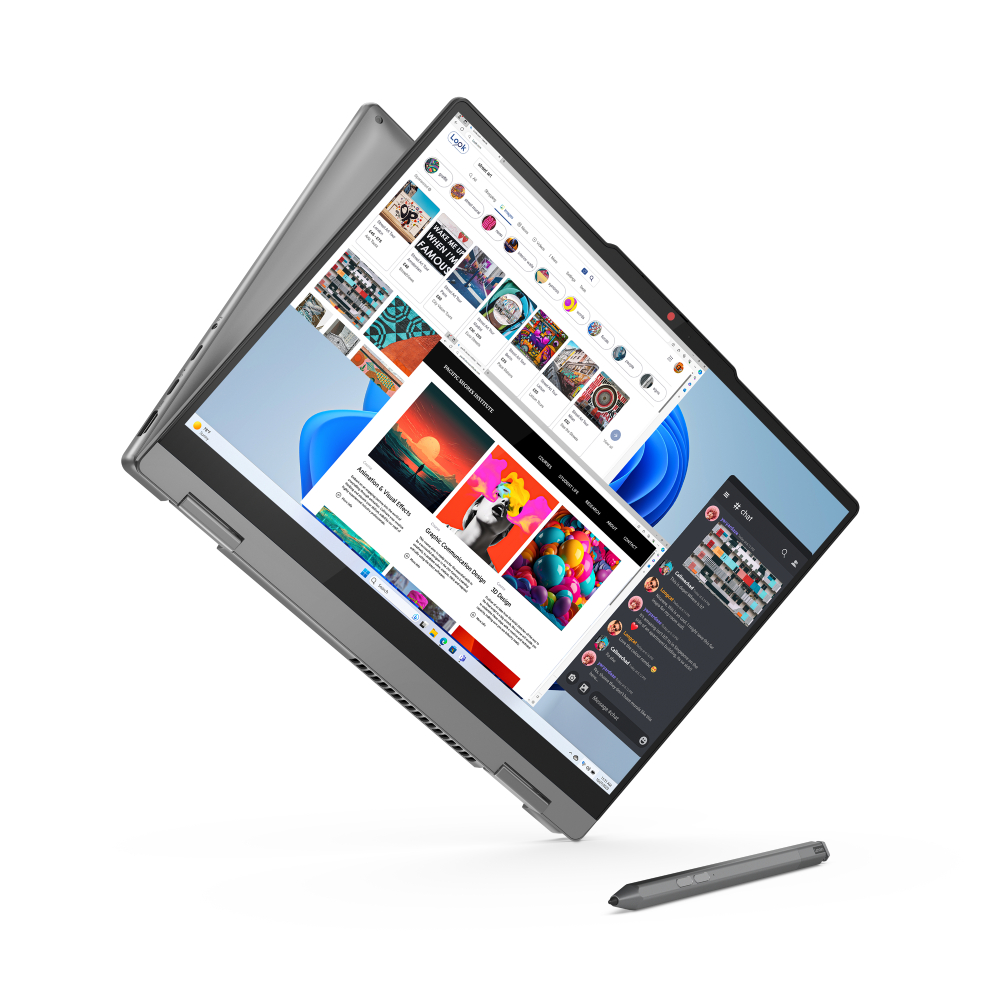 LENOVO 83DT007WYA IdeaPad 5 2-in-1 14IRU9 (Luna Grey, Aluminium Top) 10-Core 5 120U 5.0GHz/12MB 16GB 1TB-NVMe 14in WUXGA (1920x1200) TOUCH OLED 400n GL DigitalPen 1080p INTEL-Graphics WiFi A/X Backlite HDMI USB-C/DP SD TPM BT5.3 Batt-57Wh FPR DOS - Slika 5