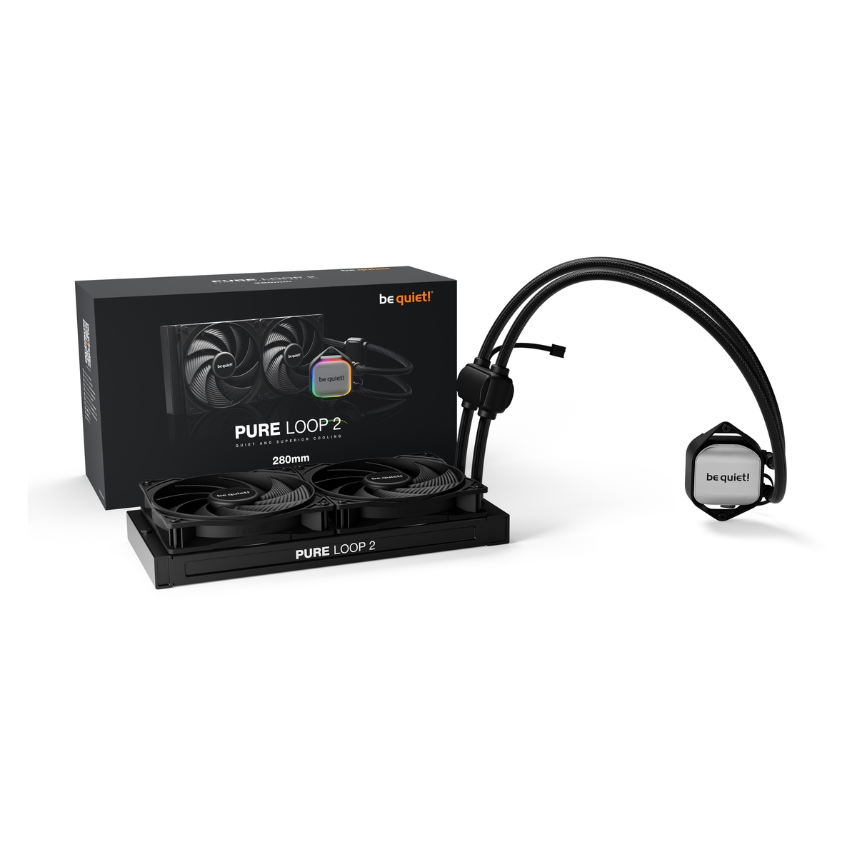 BE QUIET! BW018 PURE LOOP 2, 280mm CPU vodeno hladenje (AMD AM5/AM4, INTEL 1851 /1700/1200/1150/1151/1155)