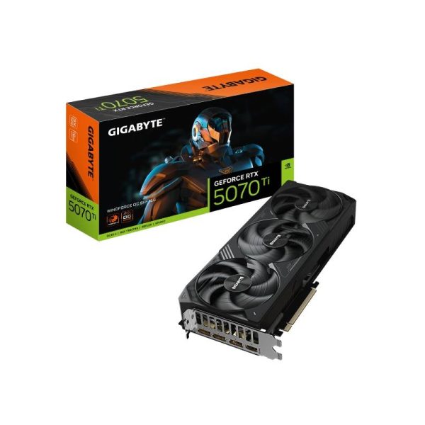 Gigabyte nVidia GeForce RTX 5070 Ti WINDFORCE 16GB 256bit GV-N507TWF3OC-16GD rev. 1.0