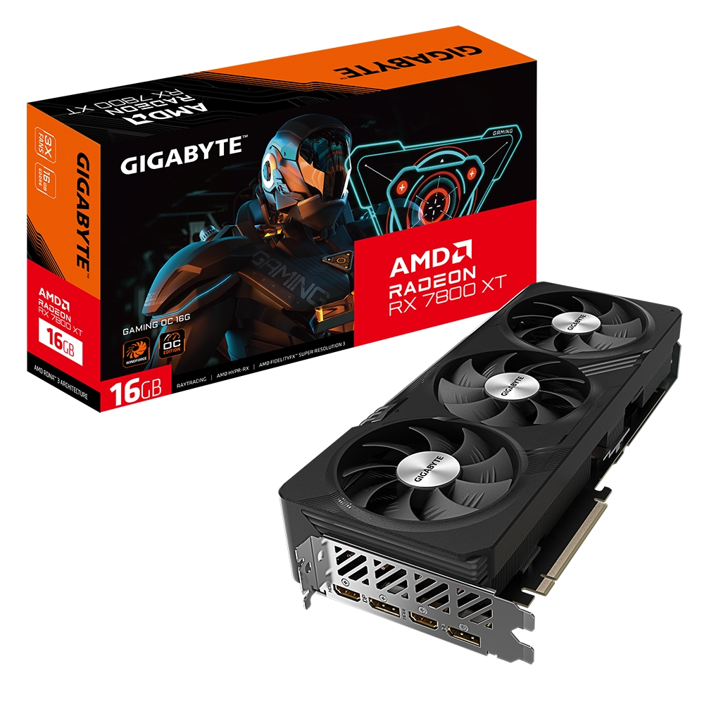 GIGABYTE AMD Radeon RX 7800 XT 16GB GDDR6 256bit GV-R78XTGAMOC-16GD