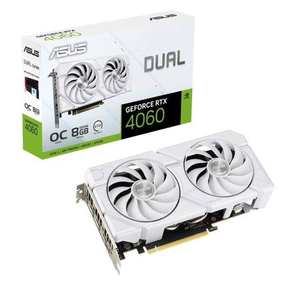 Asus nVidia GeForce RTX 4060 8GB 128bit DUAL-RTX4060-O8G-EVO-WHITE