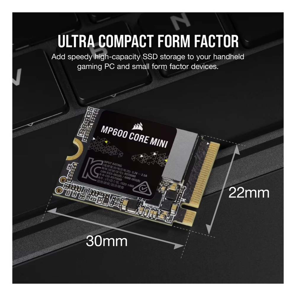 SSD M.2 2TB CORSAIR MP600 Core Mini NVMe CSSD-F2000GBMP600CMN - Slika 4