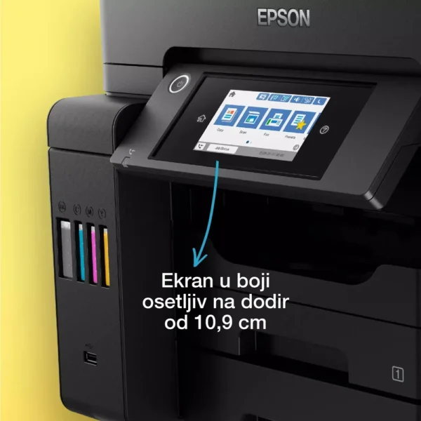 Alternative view of EPSON L6550 EcoTank, print-scan-copy-fax, Color, A4, 4800X2400, LAN, Wi-Fi, ADF, LCD, Duplex
