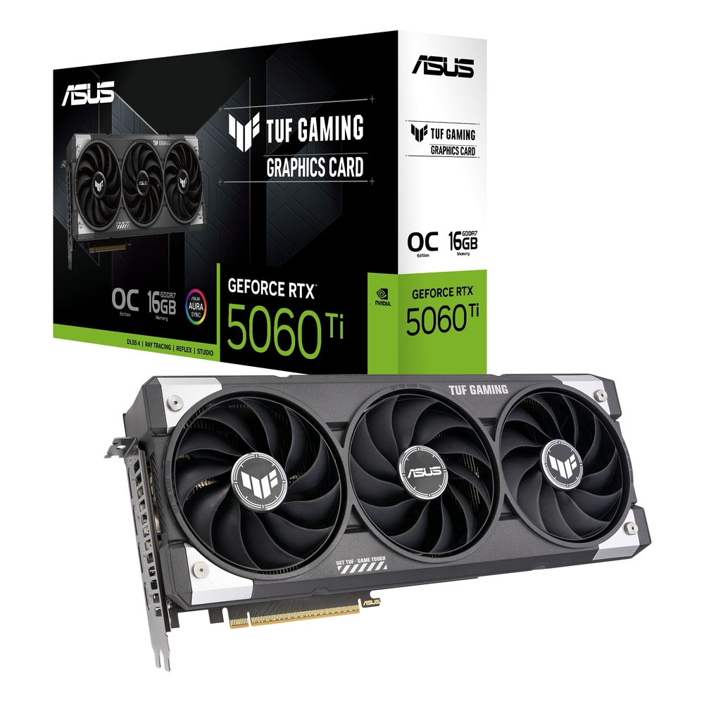 ASUS nVidia GeForce RTX 5060 Ti 16GB TUF-RTX5060TI-O16G-GAMING