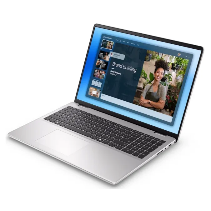 Alternative view of DELL 16 DC16251 16 inch FHD+ 300nits Core 7 150U 16GB 1TB SSD GeForce MX570A 2GB Backlit FP Ubuntu metalni silver laptop NOT25943
