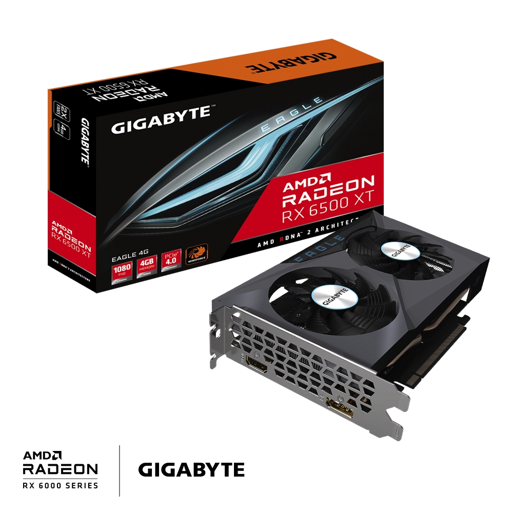 GIGABYTE AMD Radeon RX 6500 XT EAGLE OC 4GB 64bit GV-R65XTEAGLE-4GD - Slika 2