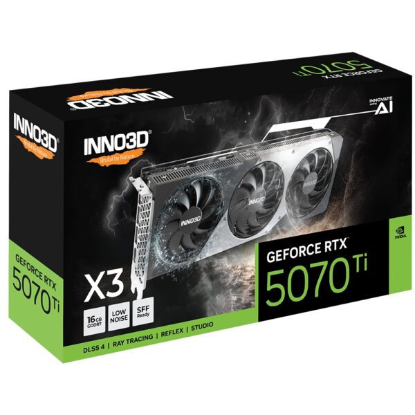 Alternative view of Inno3d nVidia GeForce RTX 5070 Ti 16GB Inno3D X3 OC GDDR7, N507T3-16D7X-176068N