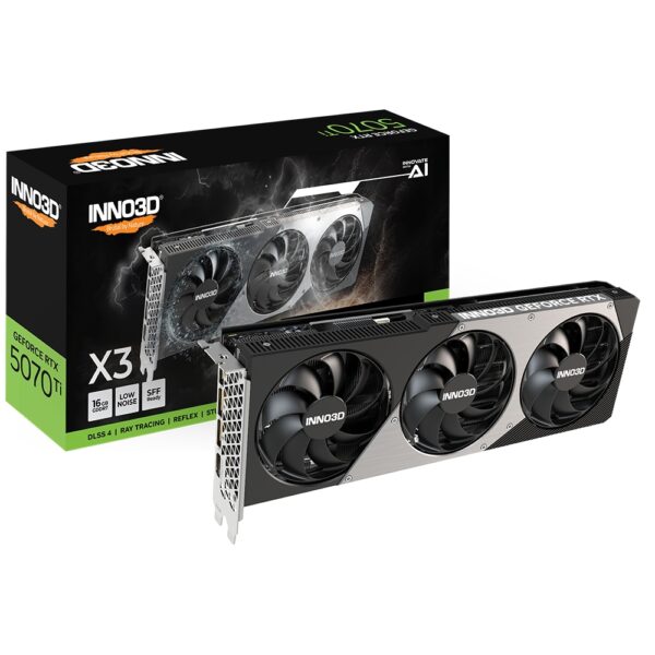 Inno3d nVidia GeForce RTX 5070 Ti 16GB Inno3D X3 OC GDDR7, N507T3-16D7X-176068N
