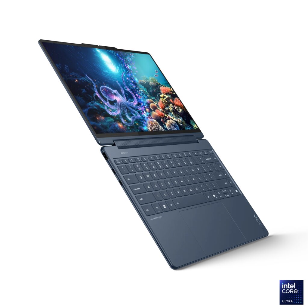 Alternative view of LENOVO 83LC001YYA Yoga 9 2-in-1 14ILL10 (Cosmic Blue, Aluminium) 8-Core Ultra 7 258V 4.8GHz/12MB 32GB DDR5 1TB-NVMe 14IN 2.8K (2880x1800) OLED 1100n 120HzTouch-Gossy HDR1000 Pen 5MP INTEL-ARC-140V Graphics AI Boost WiFi7  BT5.4 HUB/4-in-1 Backlite FP