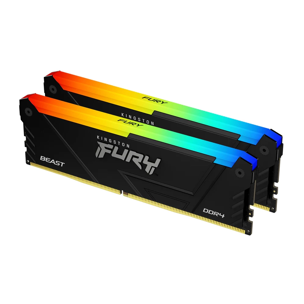 KINGSTON DDR4 32GB 3200MT/s KF432C16BB2AK2/32 2x16GB kit Fury Beast RGB