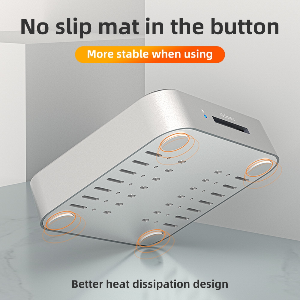 MAIWO Docking station USB 3.2 tip C na 2 x M.2 SATA & PCIe NvMe K3016SD - Slika 4