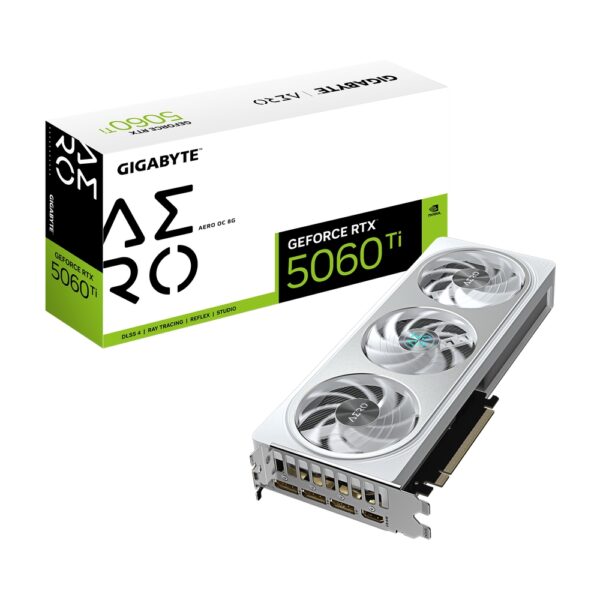 GIGABYTE nVidia GeForce RTX 5060 Ti AERO 8GB 128bit GV-N506TAERO OC-8GD rev. 1.0