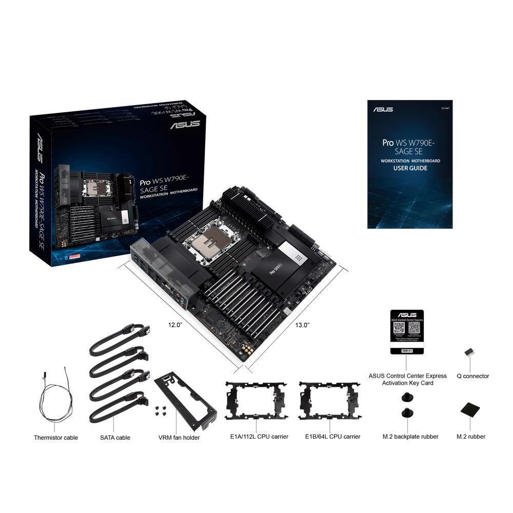ASUS PRO WS W790E-SAGE SE - Maticna ploca za INTEL LGA 4677 - Slika 6