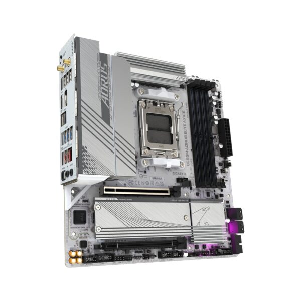Alternative view of Gigabyte B650M A ELITE AX ICE rev. 1.x - Maticna ploca za AMD AM5