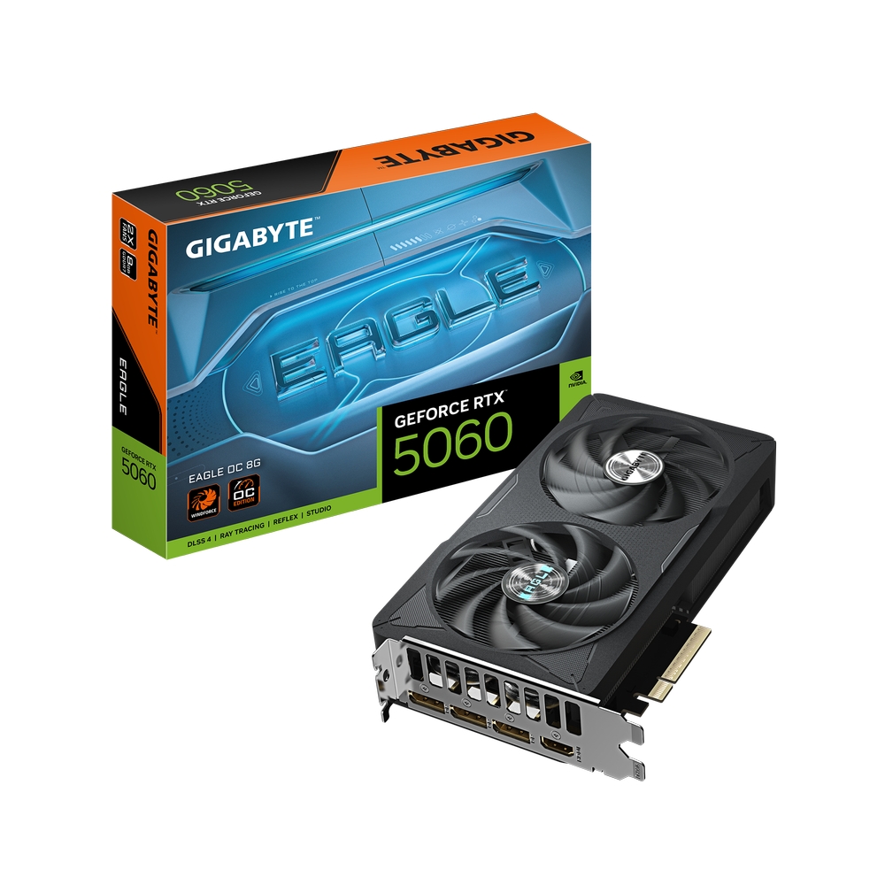 GIGABYTE nVidia GeForce RTX 5060 EAGLE OC 8GB 128bit GV-N5060EAGLE OC-8GD rev 1.0
