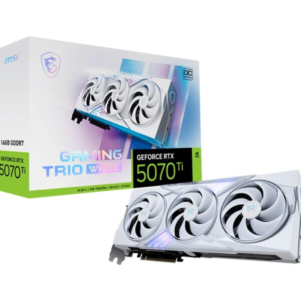 MSI nvidia RTX 5070 Ti 16G 256bit GeForce  RTX 5070 Ti 16G GAMING TRIO OC WHITE