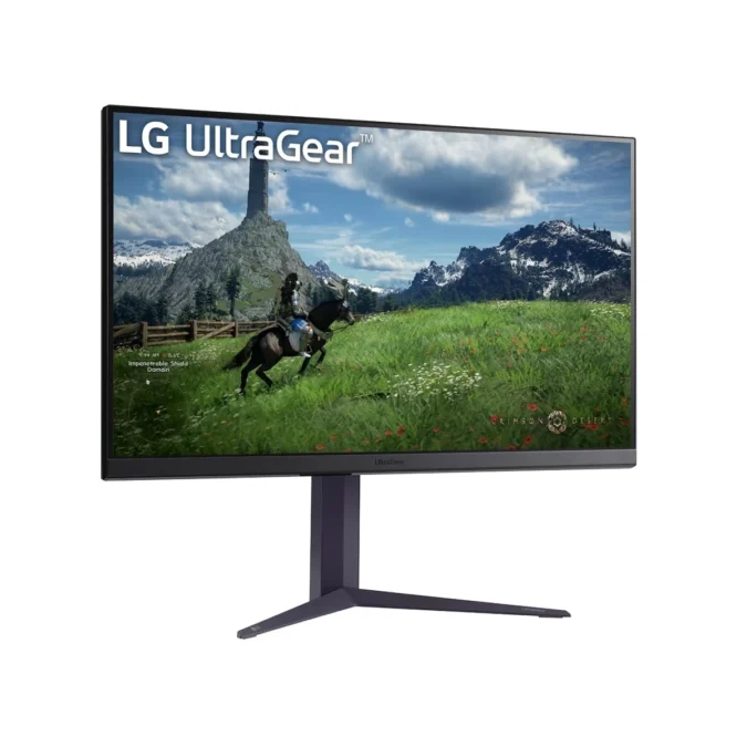 Alternative view of LG 32GS85Q-B 31.5in QHD Gaming Monitor | 180Hz IPS | 1ms GtG | G-SYNC, FreeSync | Ergonomic Stand