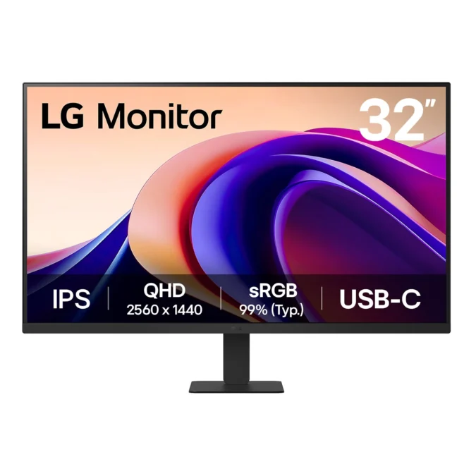 LG 32U631A-B 31.5in QHD Business Monitor | 100Hz IPS | USB-C | VESA Mount | Office Series