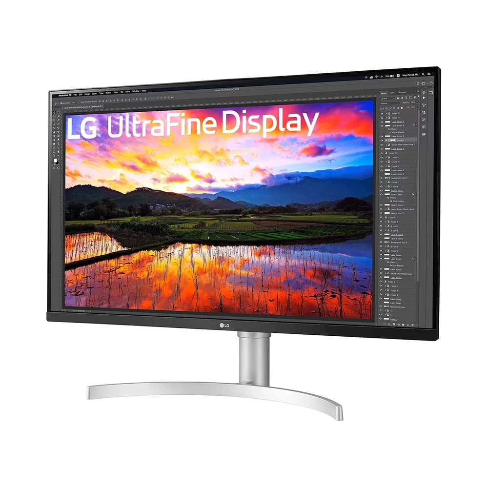 LG 32UN650K-W 31.5in 4K UHD Monitor | IPS 3840x2160 | Ergonomic Stand | Built-in Speakers | Silver - Slika 2