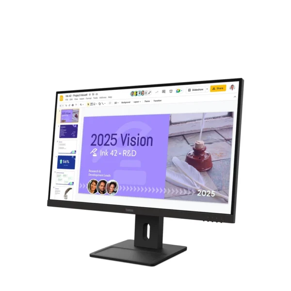 Alternative view of Lenovo ThinkVision E27Q-40 27in QHD Business Monitor | 100Hz IPS | Ergonomic Stand | Built-in Speakers | 64BDGAT4EU