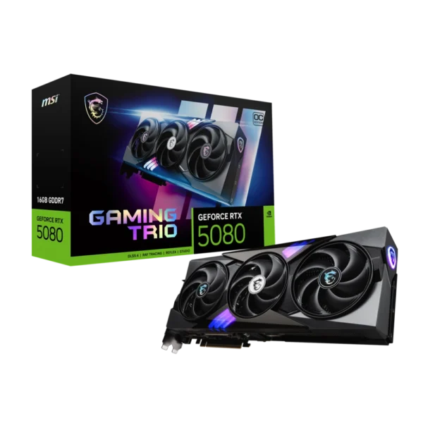 MSI nVidia GeForce RTX 5080 16GB 256bit GeForce RTX 5080 16G GAMING TRIO OC