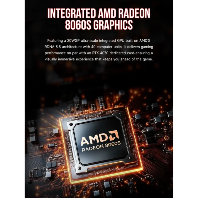 Alternative view of Mini PC GMKTec EVO-X2 128G/2T Ryzen AI MAX+ 395,128GB DDR5X 8533MHz,2TB M.2,GPU R8060S,W11Pro 59231