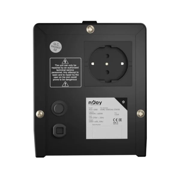 NJOY Alvis AVR 1000VA 600W AVRL-10001AL-CS01B UPS00714 - Slika 6