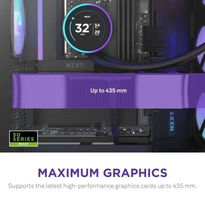 Alternative view of NZXT H9 Flow RGB Gaming  crno CM-H92FB-R1