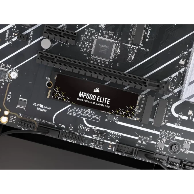 Alternative view of SSD M.2 1TB CORSAIR MP600 ELITE Gen4x4 6200MBs/7000MBs CSSD-F1000GBMP600ENH