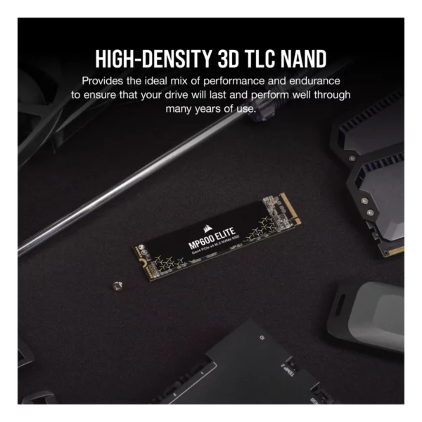 Alternative view of SSD M.2 4TB CORSAIR CSSD-F4000GBMP600ENH MP600 ELITE Gen4x4 6200MBs/7000MBs