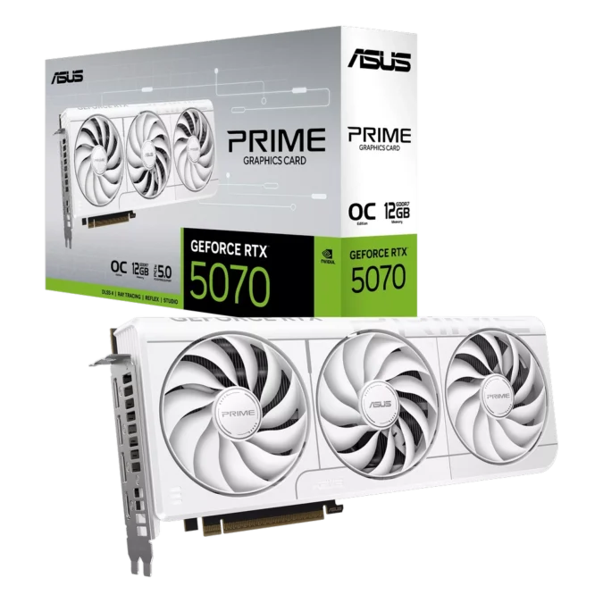 ASUS nVidia GeForce RTX 5070 PRIME-RTX5070-O12G-WHITE 12GB GDDR7 192bit