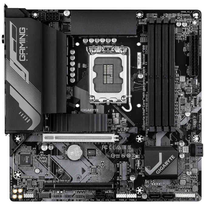 Alternative view of GIGABYTE B760M GAMING X WIFI6E GEN5 - Maticna ploca za INTEL LGA 1700